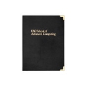 USC Trojans School of Advanced Computing Black Padfolio